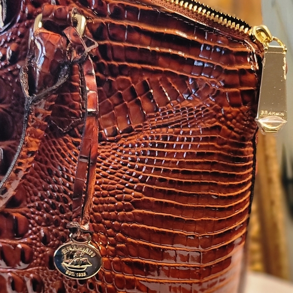 Brahmin Large Duxbury Satchel Pecan Melbourne - Picture 2 of 5